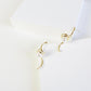 Swirl Pearl Gold Earrings