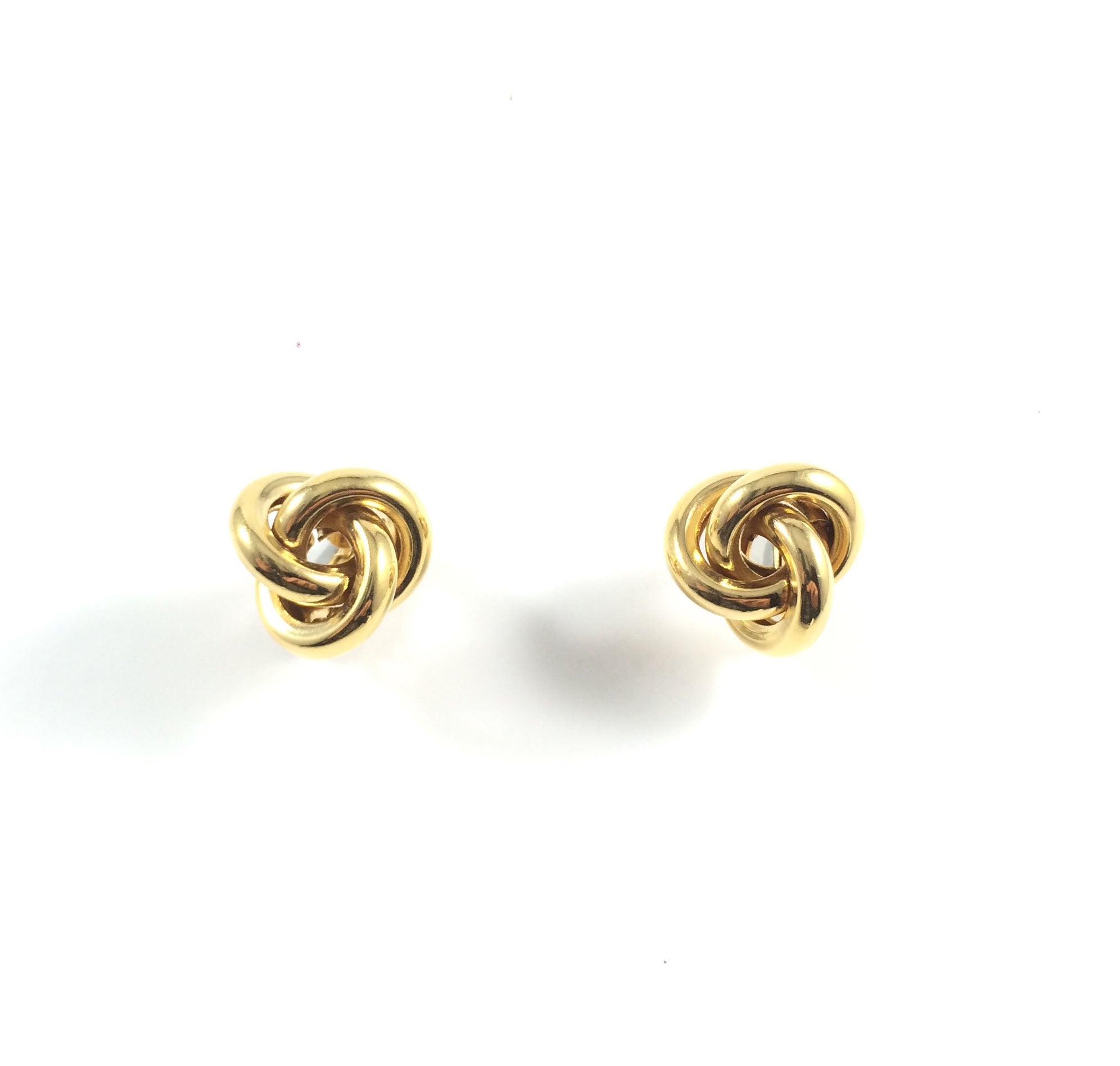 Vintage 60s Signed Napier Classic Knot Clip-on Earrings | Holiday Gift |
