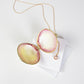 Polished Seashell Gold Pendant Necklace Purse
