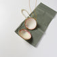 White Seashell Gold Pendant Necklace Purse