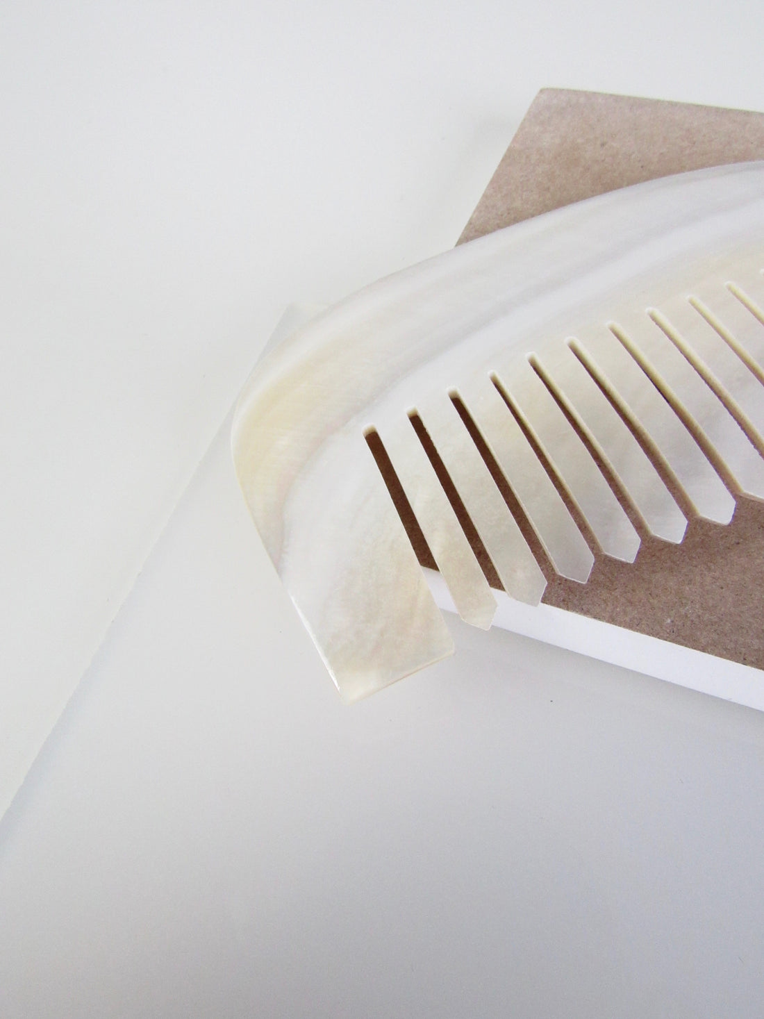 Rounded Natural Seashell Comb