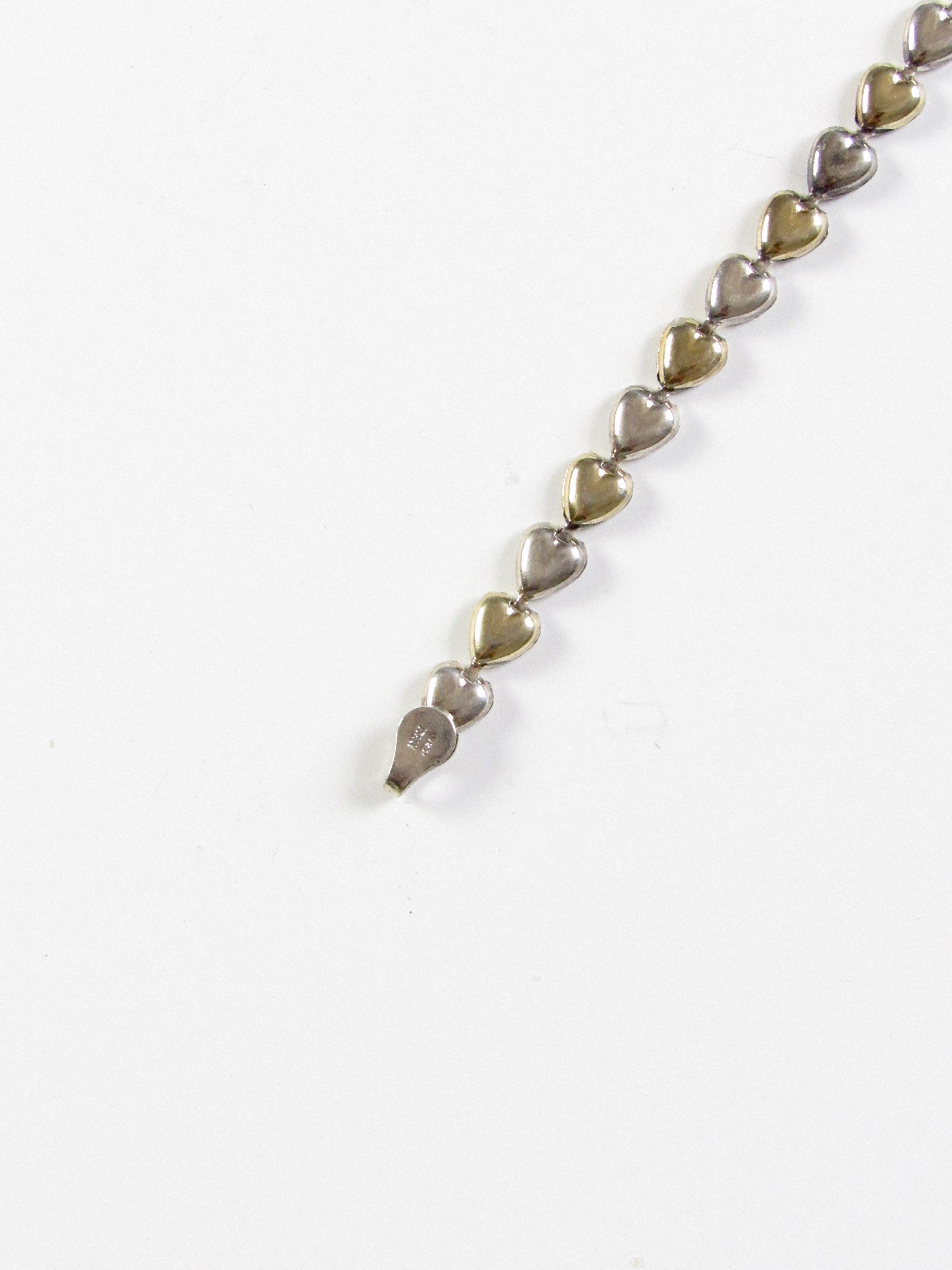 Heart Gold Vermeil & Silver Chain Bracelet