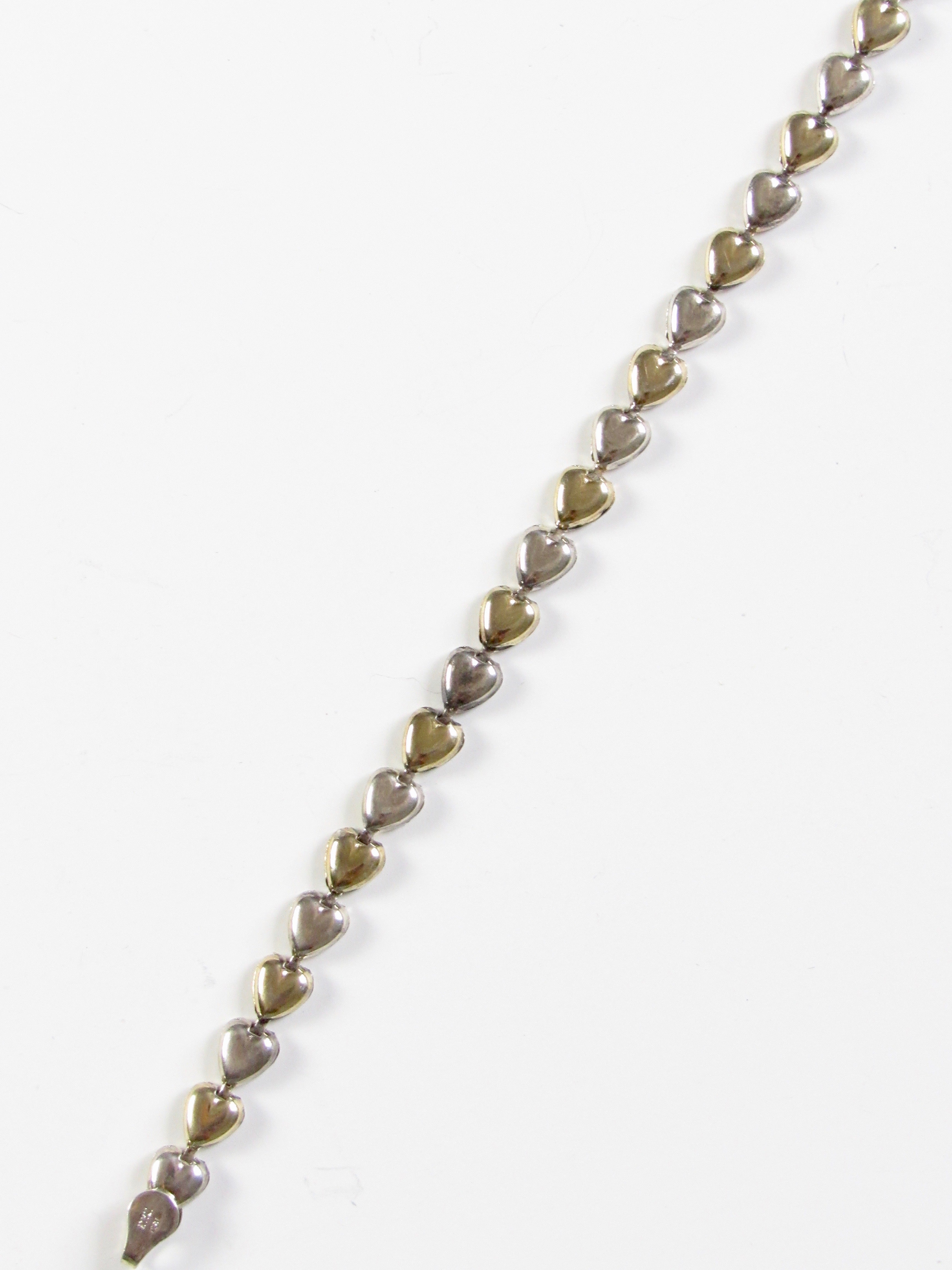 Heart Gold Vermeil & Silver Chain Bracelet