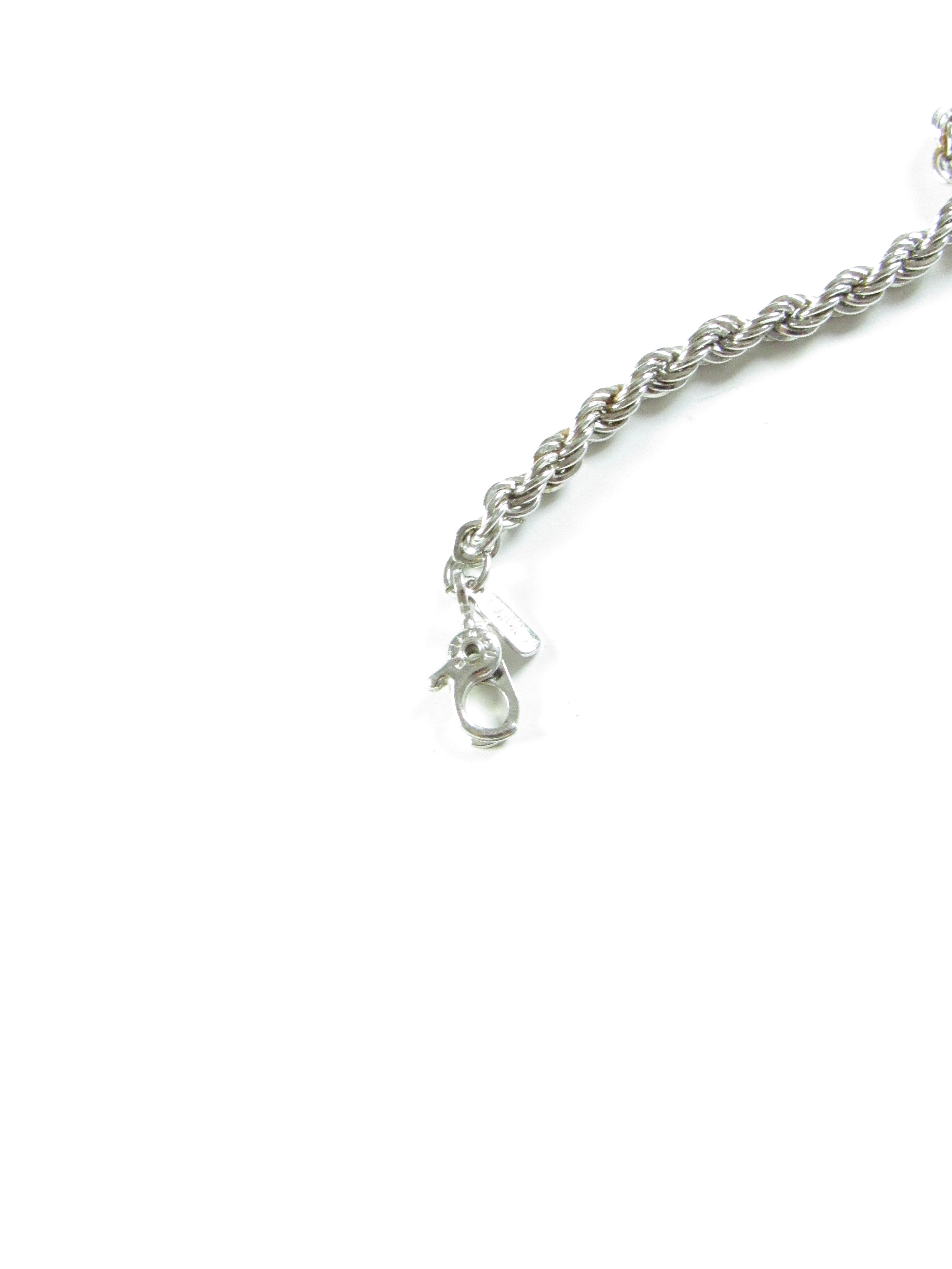 Monet Rope Chain Silver Bracelet