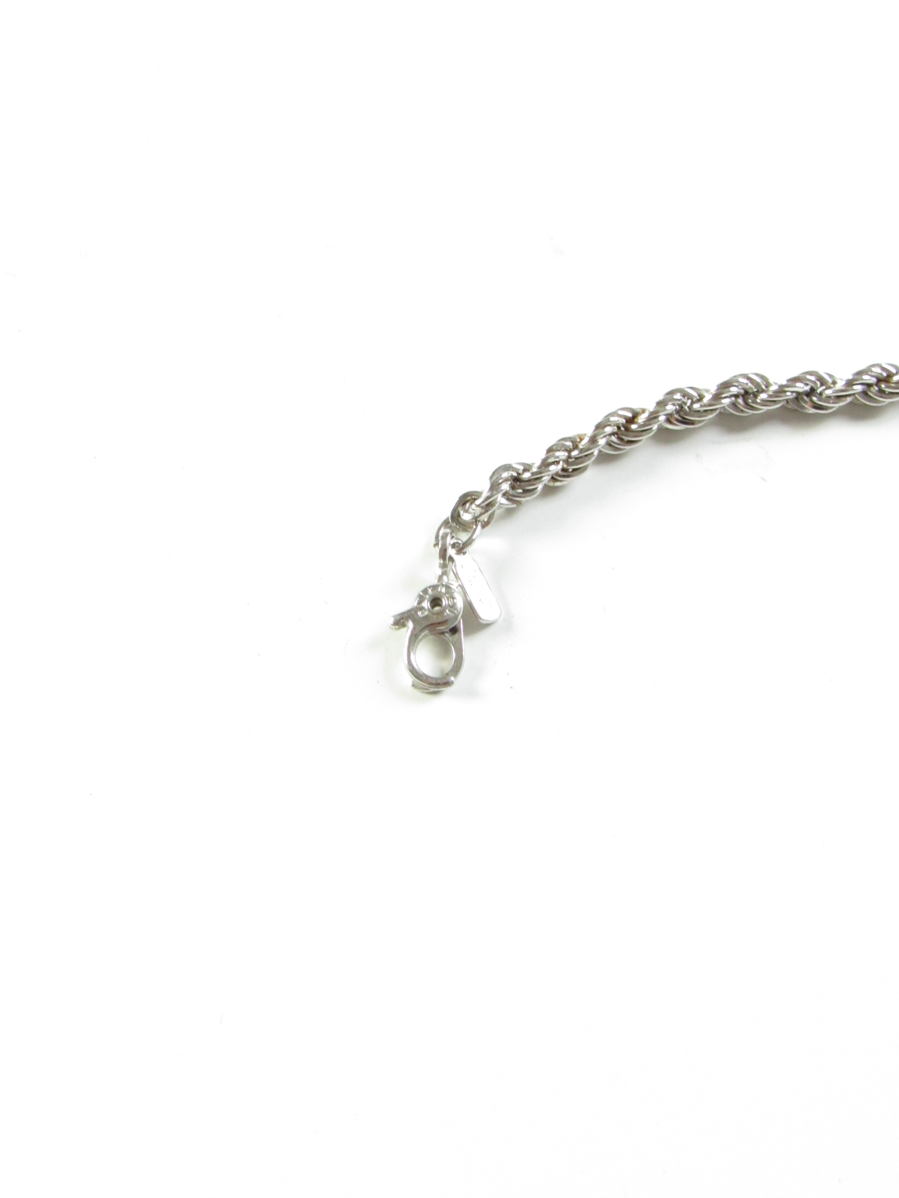 Monet Rope Chain Silver Bracelet