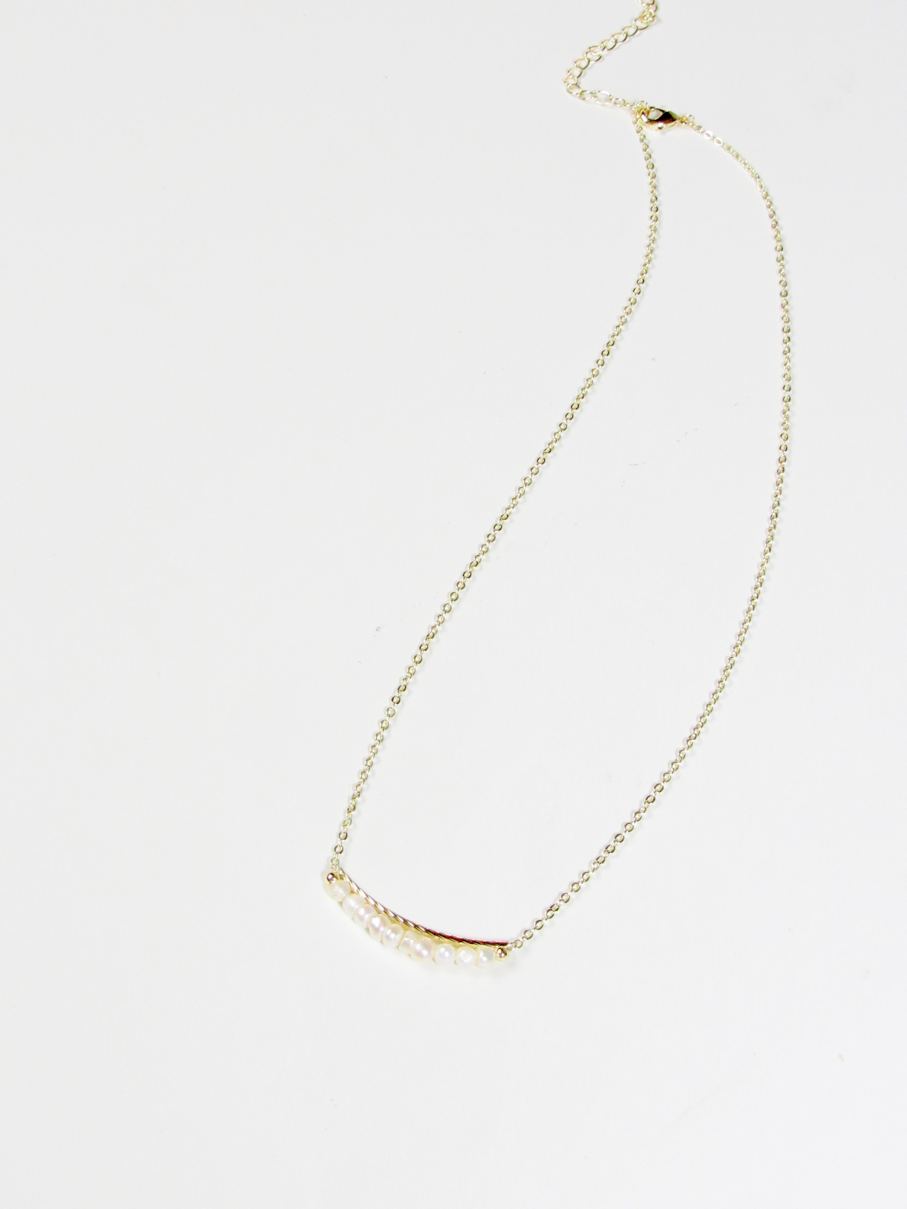 Freshwater Pearl 14k Gold Necklace