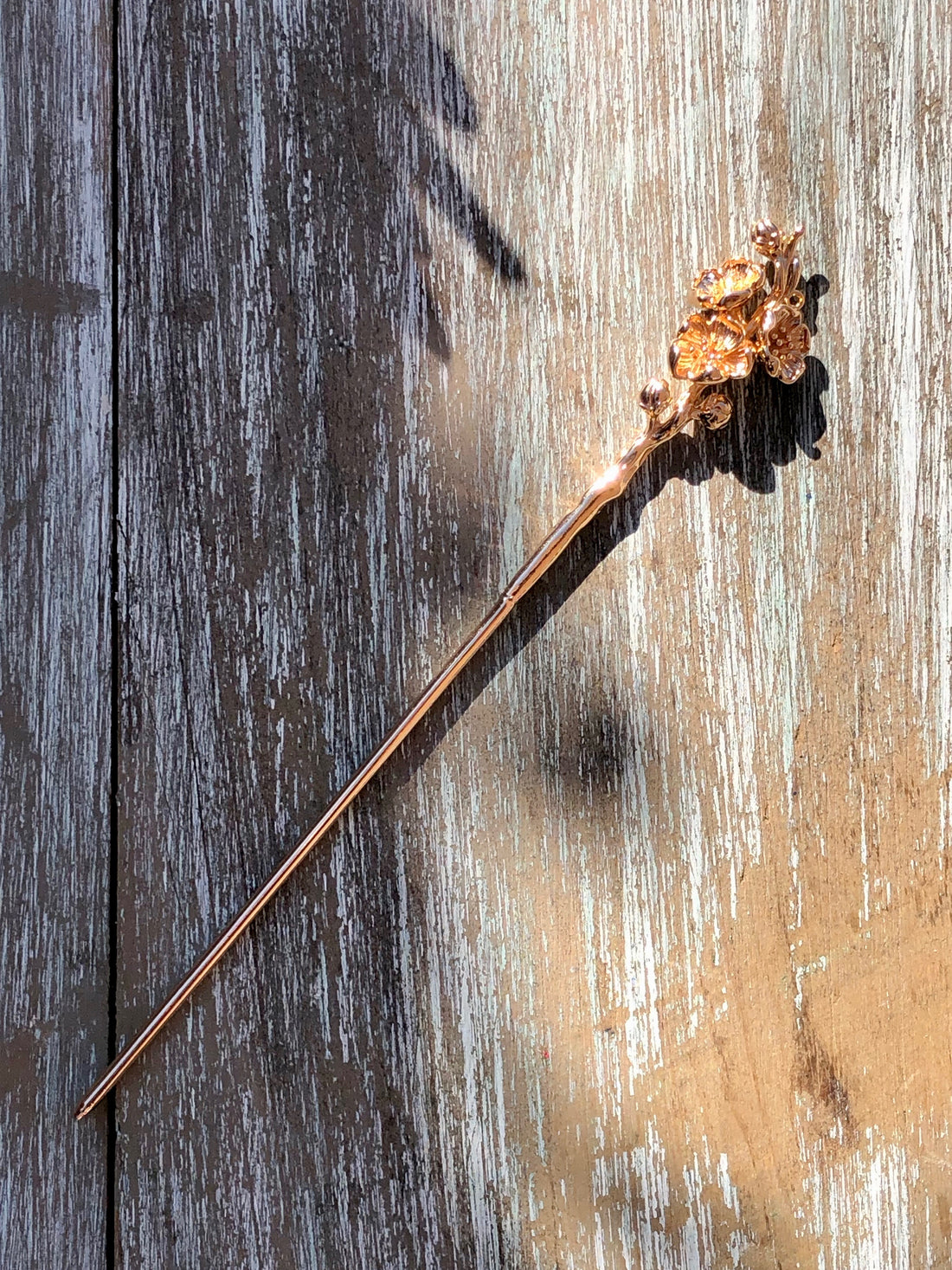 Forget Me Not Gold Hair Stick