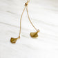 14K Ginkgo Leaf Gold Pendant Necklace