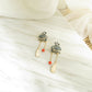 Indigo Enamel Cloud Drop Earrings
