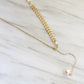 Celeste Asymmetric Pearl Necklace