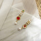 Byzantine Multicolor Gemstone Gold Drop Earrings