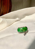 Natural Burmese Jadeite Jade Cocktail Ring