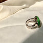 Natural Burmese Jadeite Jade Cocktail Ring