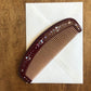 Sakura burgundy Lacquer Hair Comb 9"