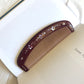 Sakura burgundy Lacquer Hair Comb 9"