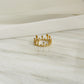 Liquid Gold Crown Ring (SIZE 6)