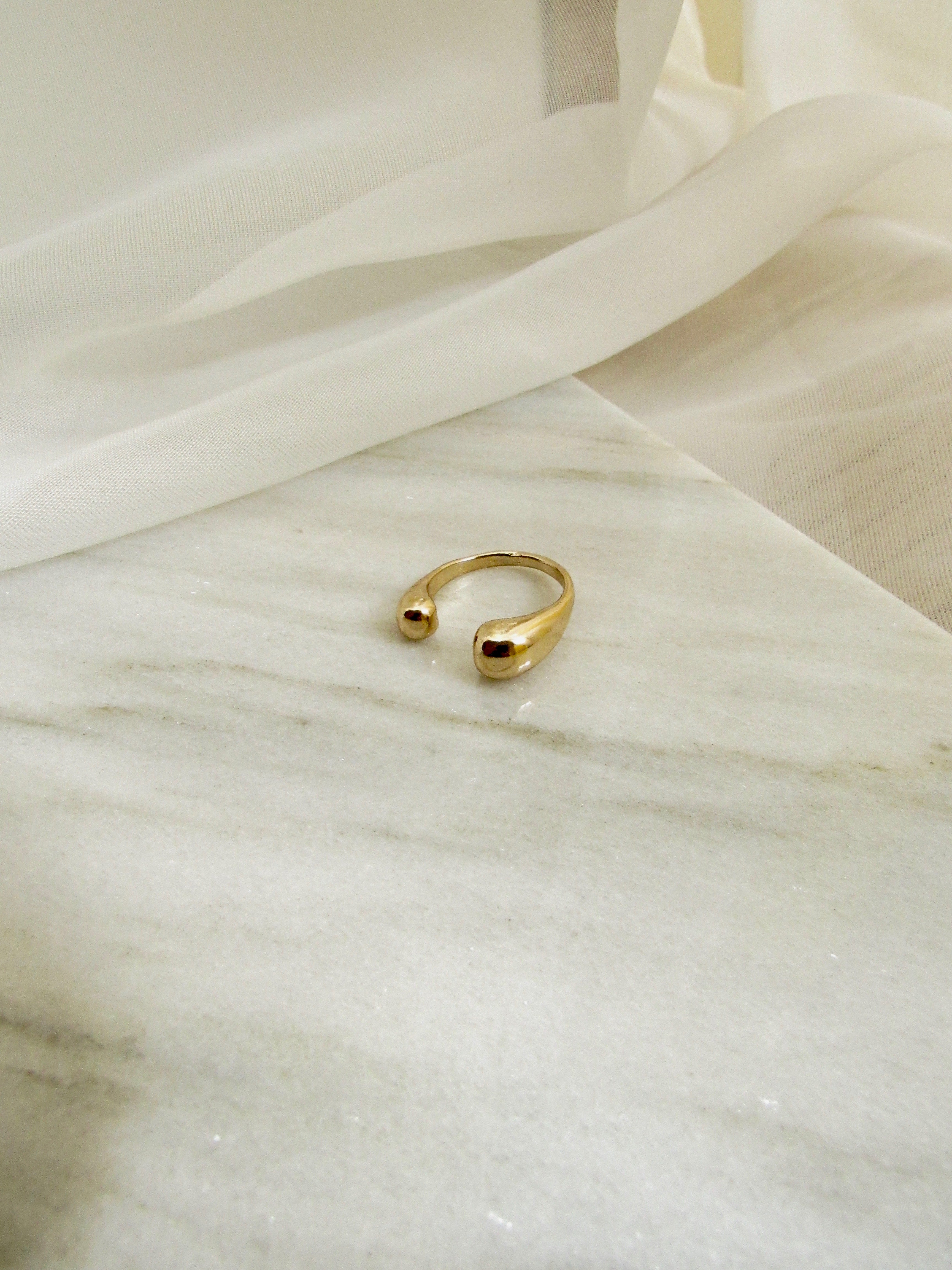 Irregular Gold Open Band Ring