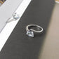 Aquamarine & Diamond 18K White Gold Ring