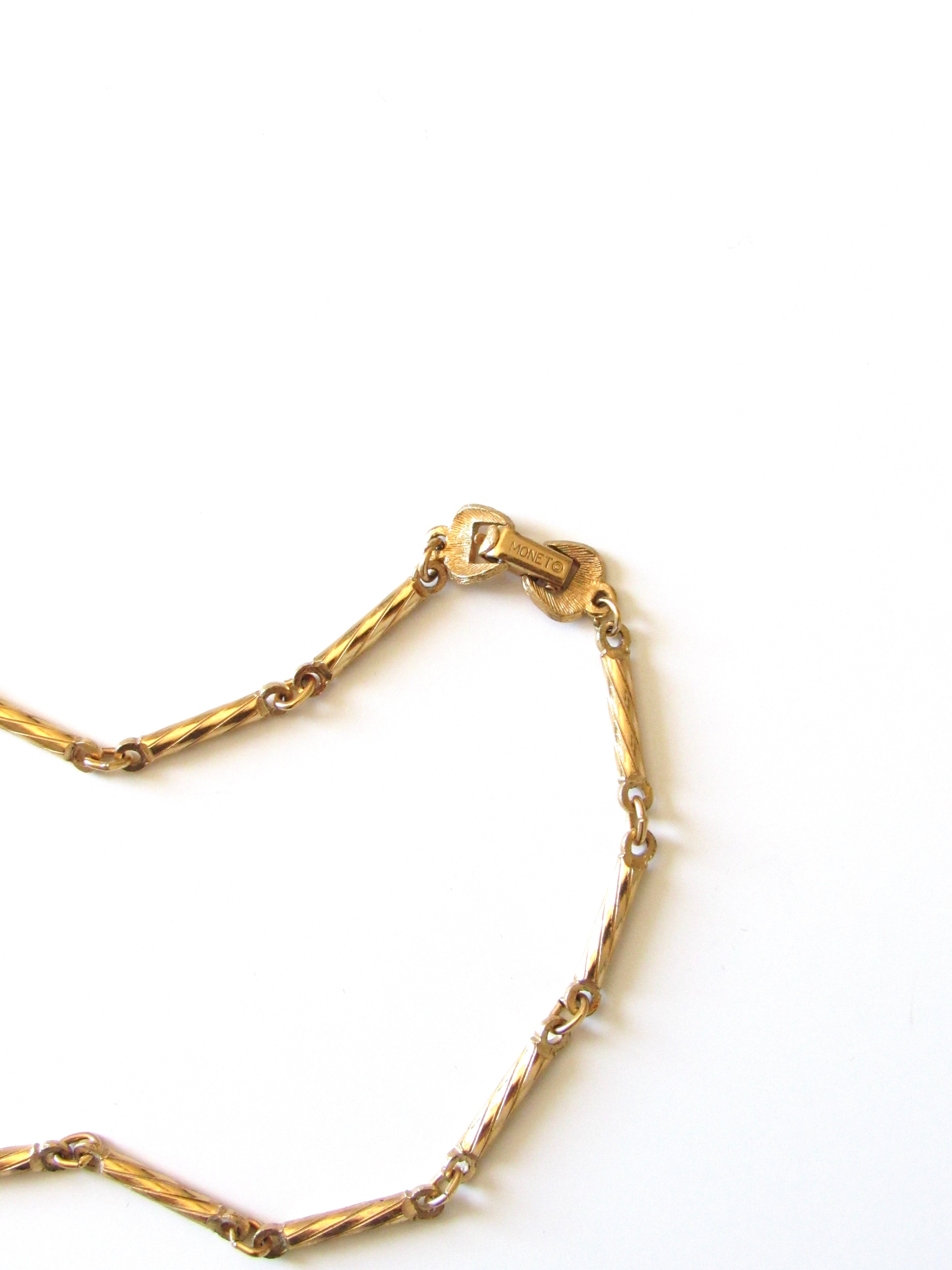Vintage Monet Gold Statement Necklace