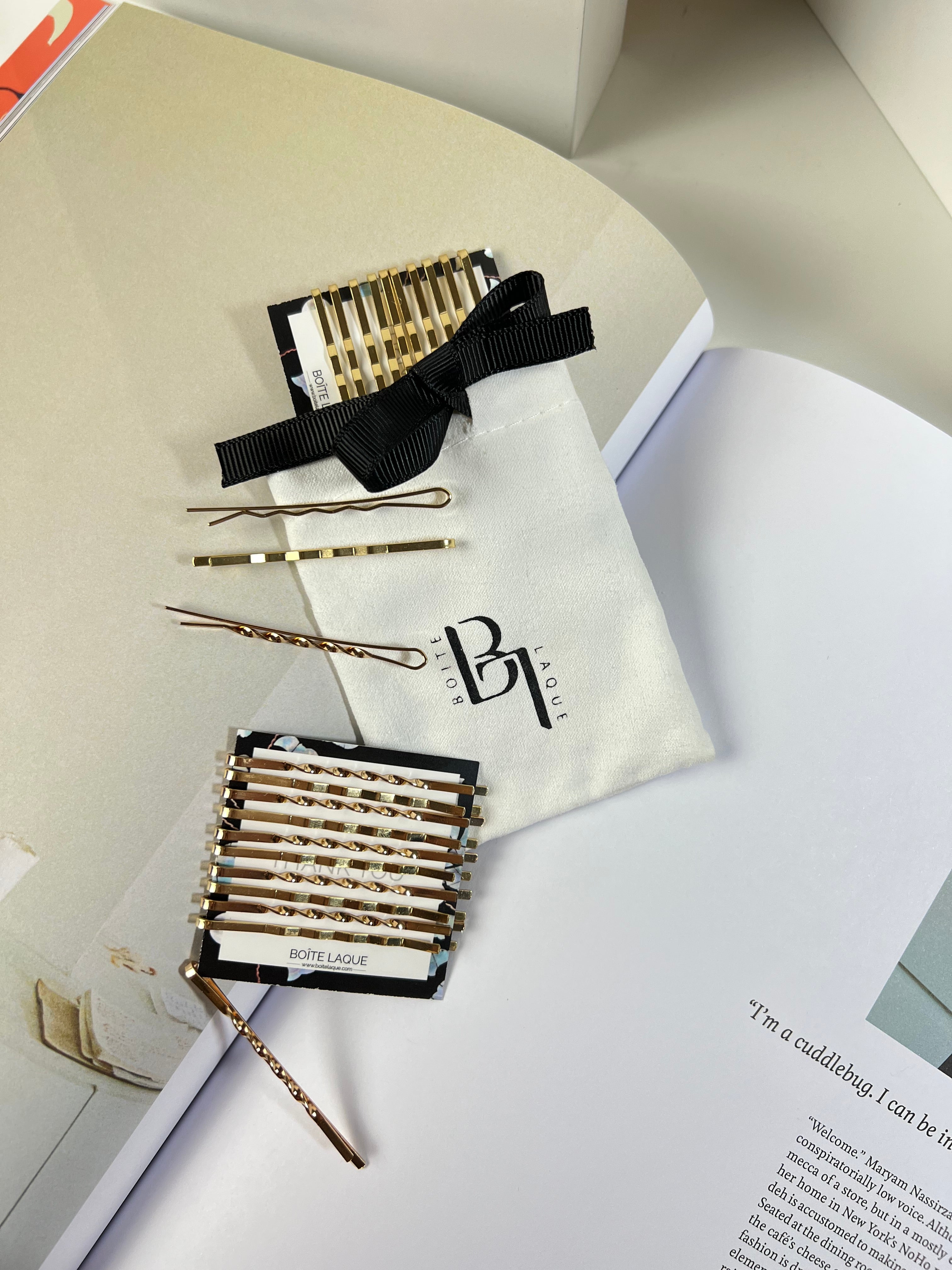 Bobby Pin Set with bow