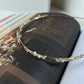 Art Deco White Cat-eye Crystals Gold Headband