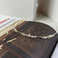 Art Deco White Cat-eye Crystals Gold Headband