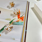 Floral Daisy Pearl Gold Hair Claw