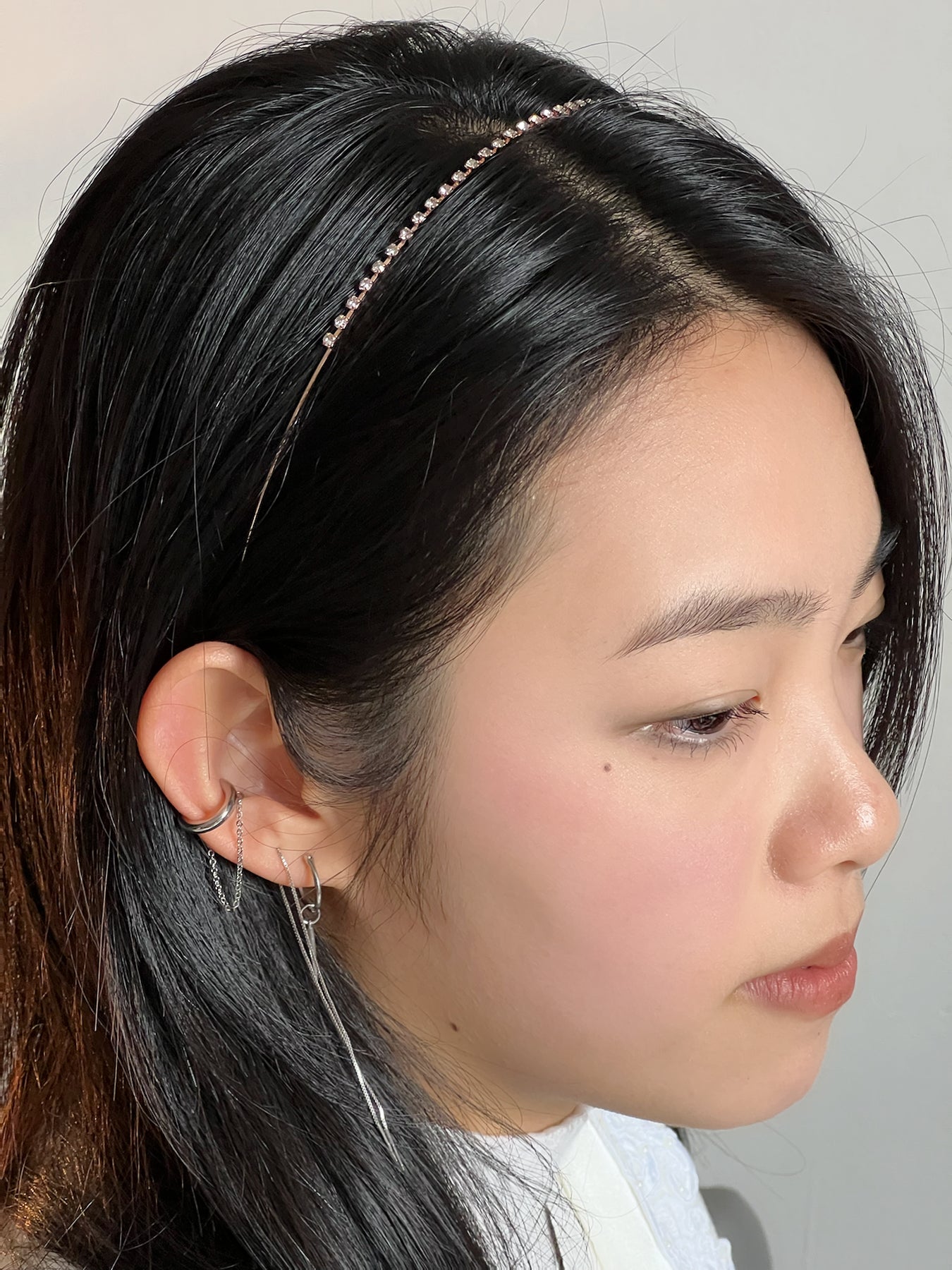 Dainty Sparkled Crystals Rose Gold Headband