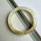 Cream White Natural Serpentine Jade Bangle