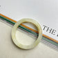 Cream White Natural Serpentine Jade Bangle