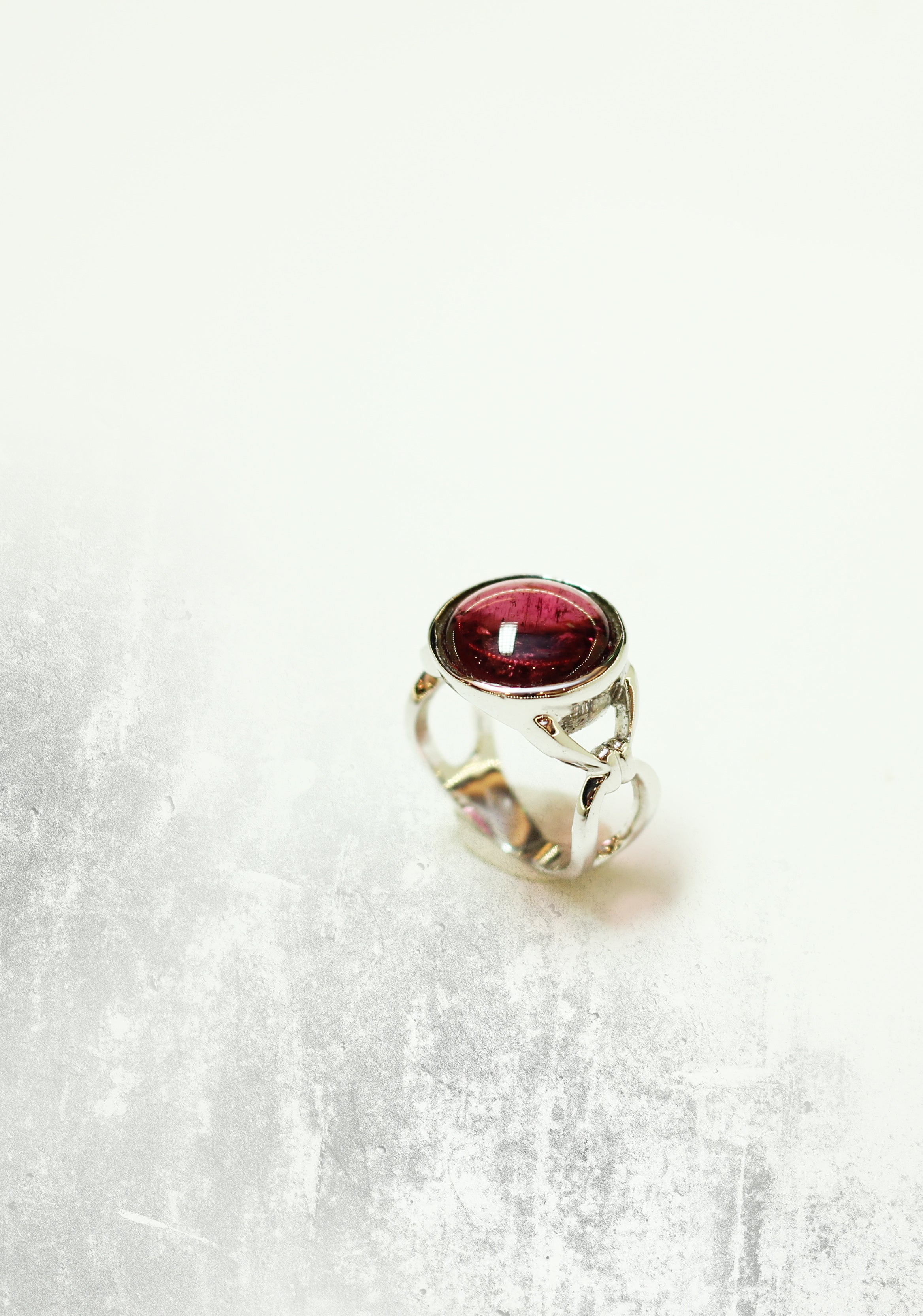 Red Tourmaline Ring