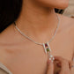 Tourmalines and Biwa Pearls Necklace