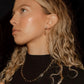 Tiny Star Pearl Gold Half Hoop Earrings