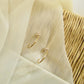 Tiny Star Pearl Gold Half Hoop Earrings
