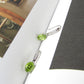 Dainty 6 Carats Oval Peridot Drop Earrings