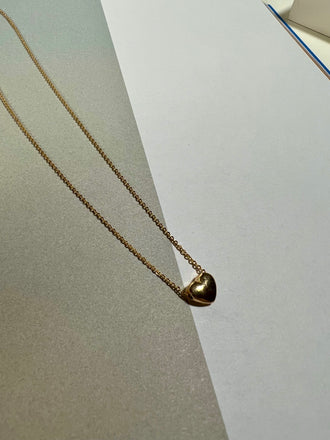 Dainty Heart Gold Necklace