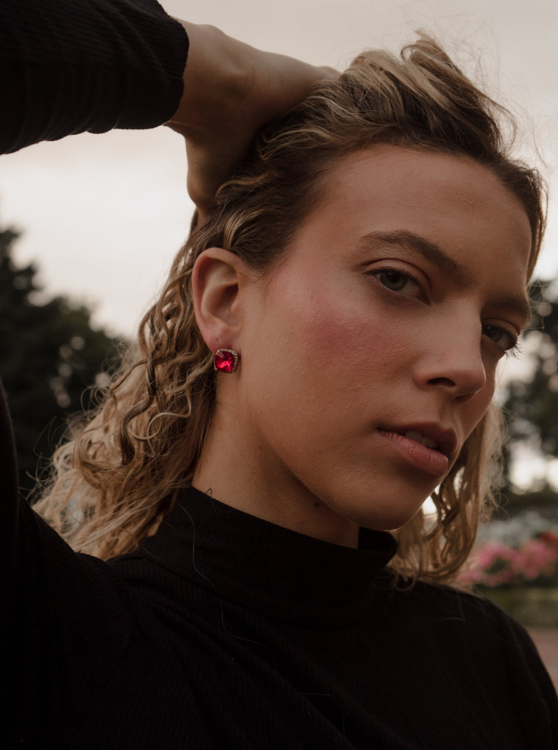 Fanna Crystal Stud Earrings