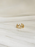 Liquid Gold Crown Ring (SIZE 6)
