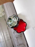 Floral Shape Mother of Pearl Lacquer Trinket box