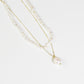 Freshwater Pearl Beads Gold Layer Necklace