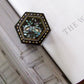 Hexagon Shape Mother of Pearl Lacquer Trinket box
