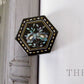 Hexagon Shape Mother of Pearl Lacquer Trinket box