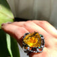 The Golden Moon Night Cocktail Ring