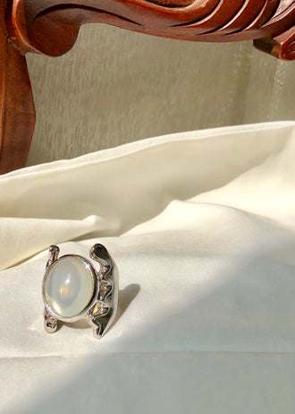 Aqua Moonstone Ring