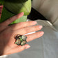 Space Gin Smash Prehnite & Peridot Cocktail Ring