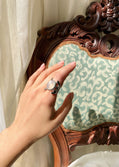 Aqua Moonstone Ring
