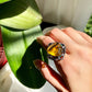 The Golden Moon Night Cocktail Ring