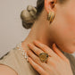 Vintage Nina Ricci Statement Gold Earrings