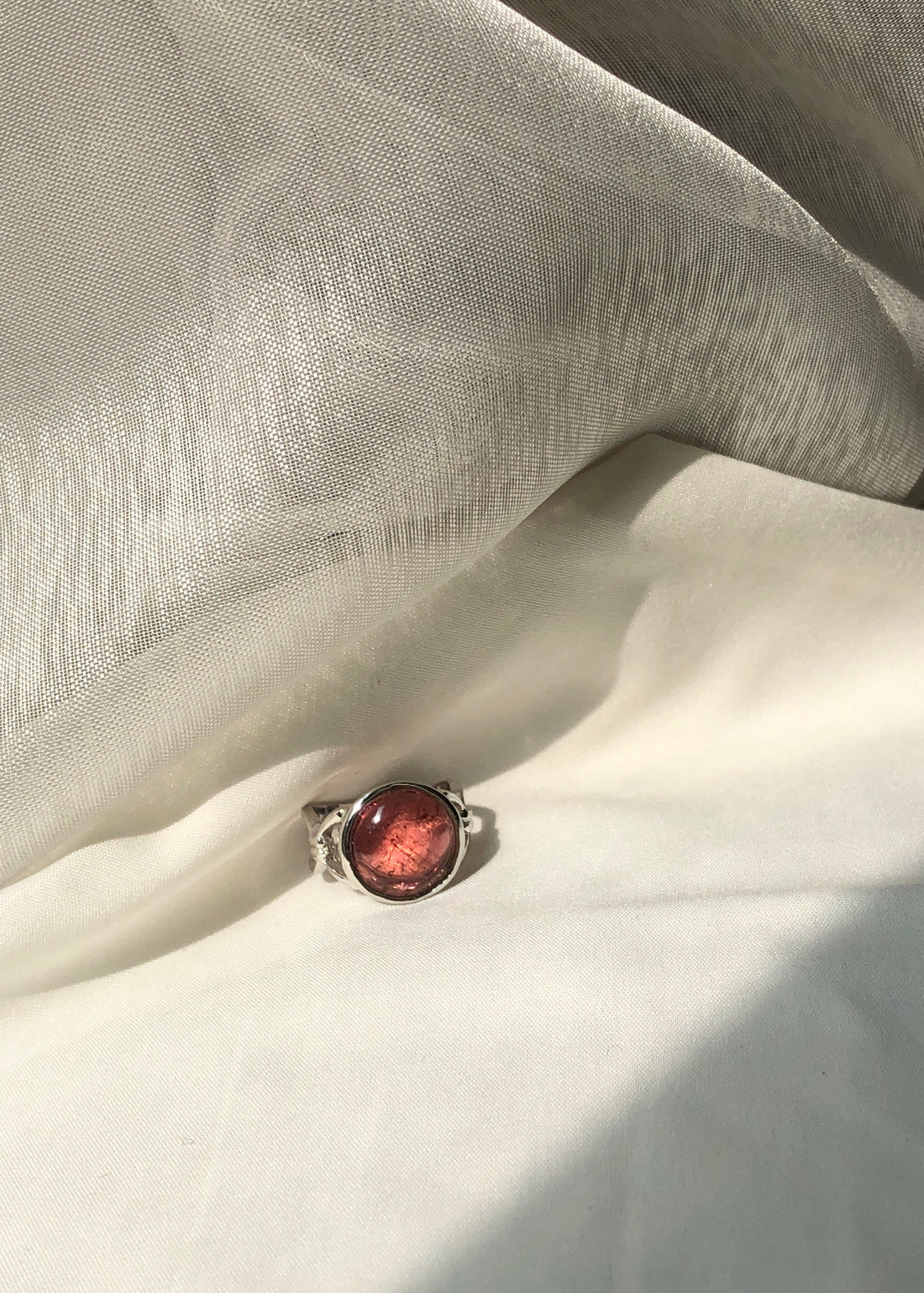 Red Tourmaline Ring