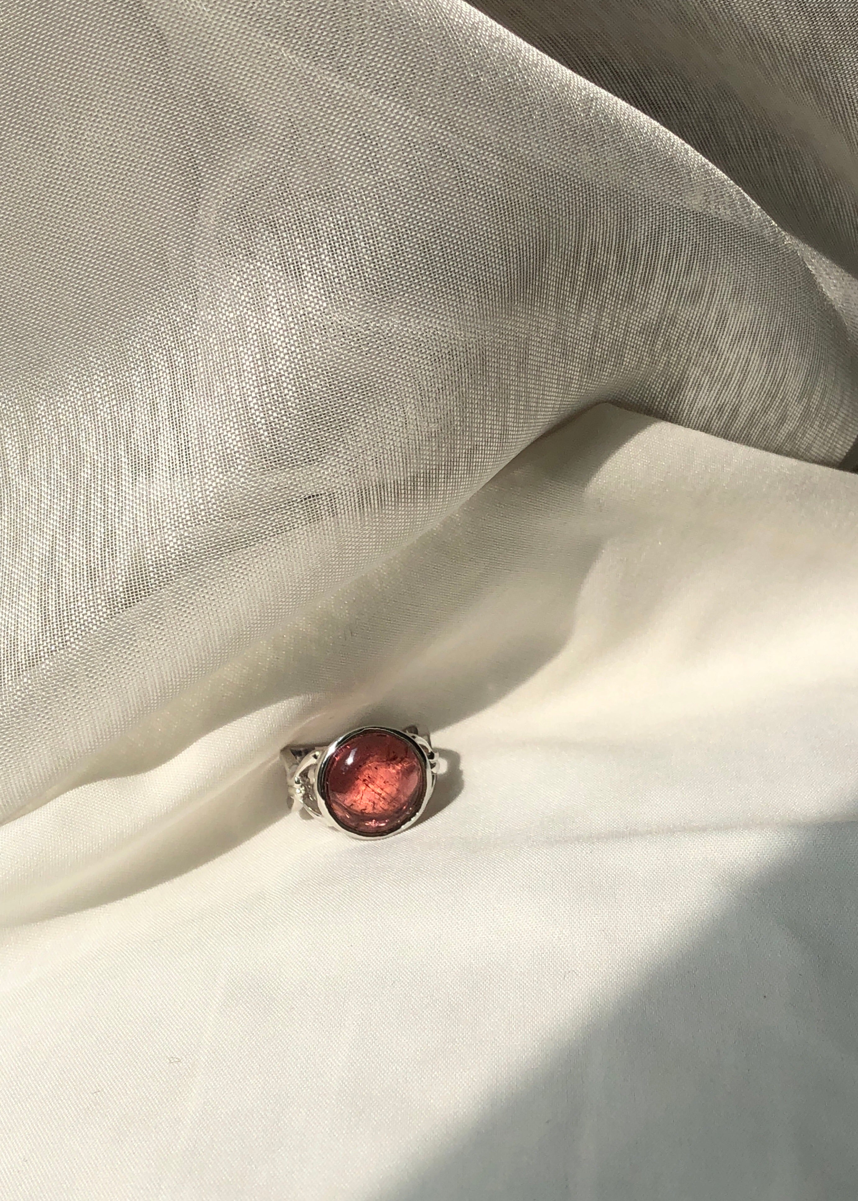 Red Tourmaline Ring